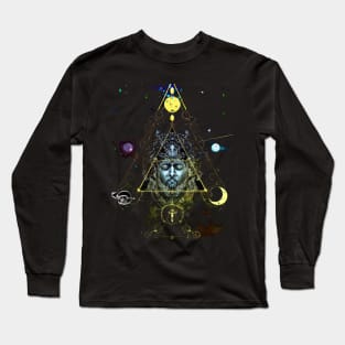 DMT God Head (without square background) Long Sleeve T-Shirt